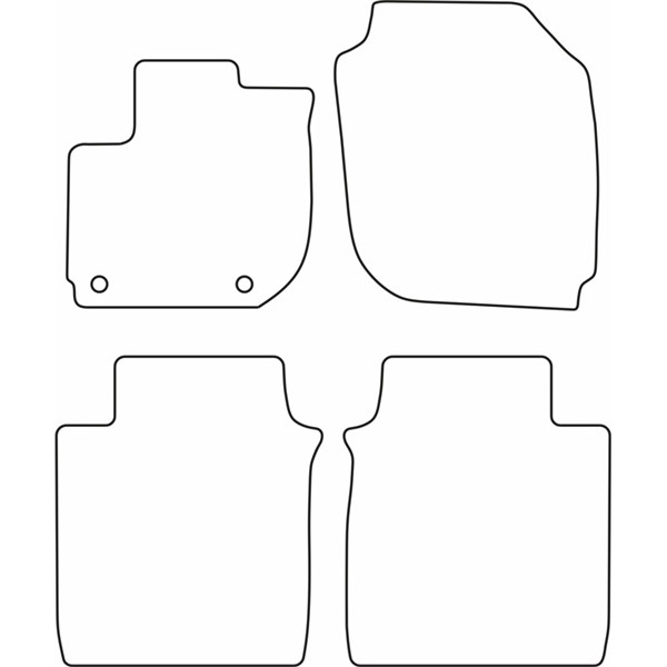 Textilmatta, kupé, Fram och bak Autostyle TM HO546V AutoStyle