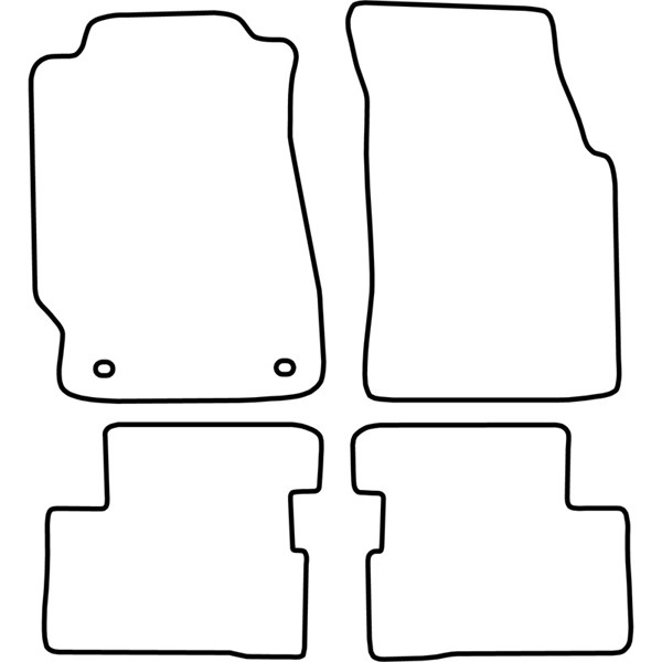 Textilmatta, kupé, Fram och bak Autostyle TM HO547V AutoStyle