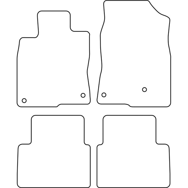 Textilmatta, kupé, Fram och bak Autostyle TM HO548V AutoStyle Textilmatta, kupé, Fram och bak Autostyle TM HO548V AutoStyle