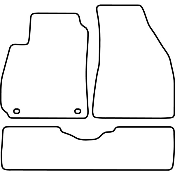 Textilmatta, kupé, Fram och bak Autostyle TM HY517V AutoStyle