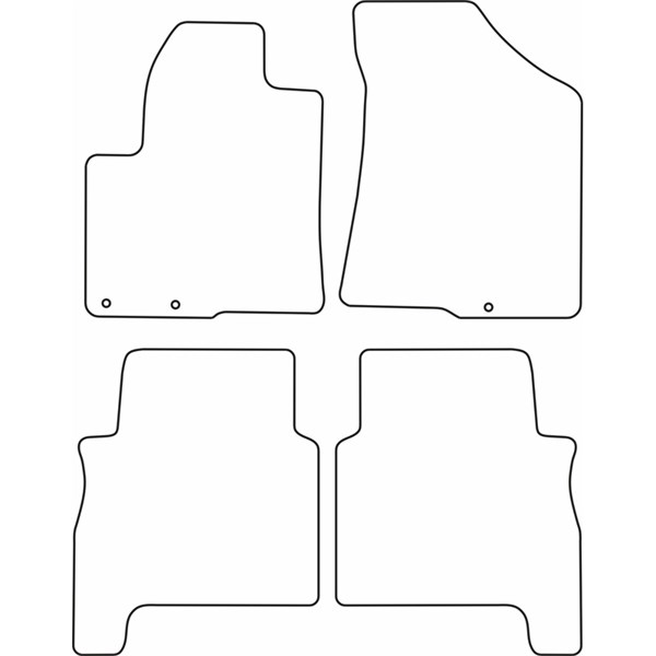 Textilmatta, kupé, Fram och bak Autostyle TM HY526V AutoStyle
