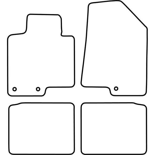 Textilmatta, kupé, Fram och bak Autostyle TM HY533V AutoStyle