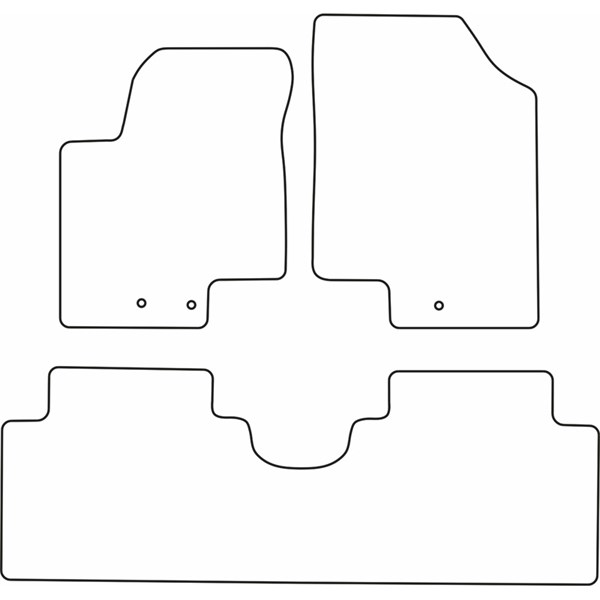 Textilmatta, kupé, Fram och bak Autostyle TM HY534V AutoStyle