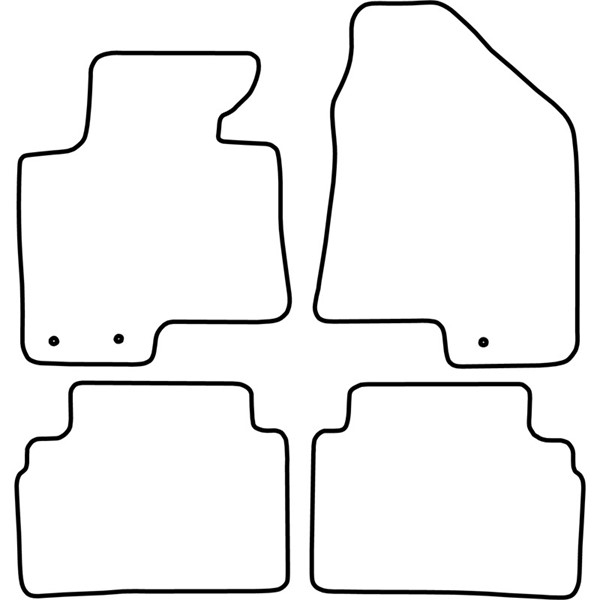 Textilmatta, kupé, Fram och bak Autostyle TM HY535V AutoStyle