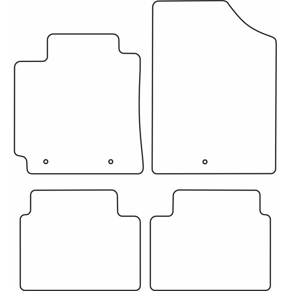 Textilmatta, kupé, Fram och bak Autostyle TM HY536V AutoStyle Textilmatta, kupé, Fram och bak Autostyle TM HY536V AutoStyle