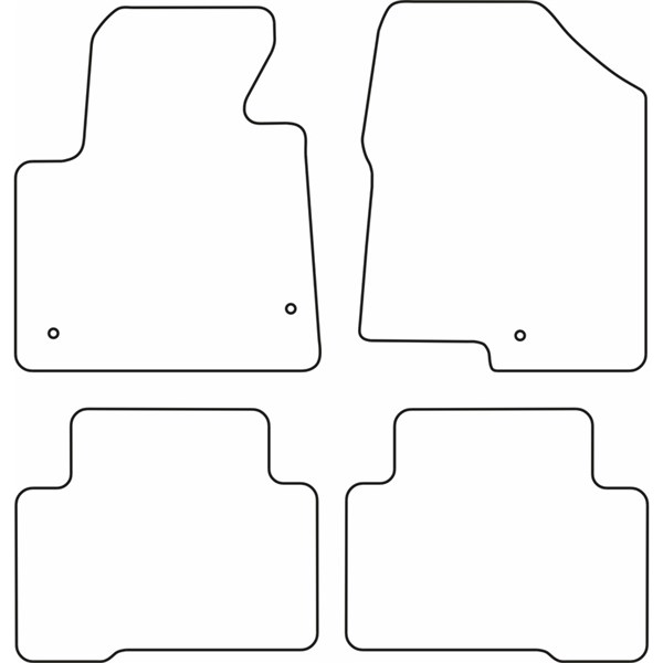 Textilmatta, kupé, Fram och bak Autostyle TM HY537V AutoStyle Textilmatta, kupé, Fram och bak Autostyle TM HY537V AutoStyle
