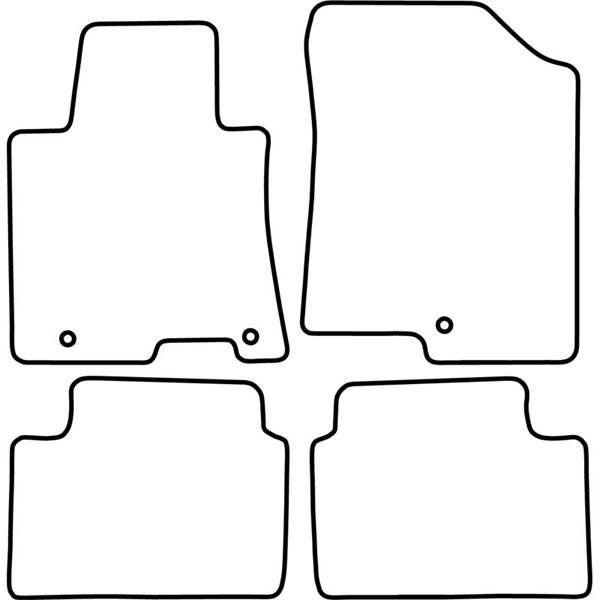 Textilmatta, kupé, Fram och bak Autostyle TM HY539V AutoStyle