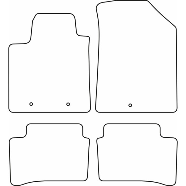 Textilmatta, kupé, Fram och bak Autostyle TM HY540V AutoStyle Textilmatta, kupé, Fram och bak Autostyle TM HY540V AutoStyle