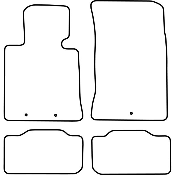 Textilmatta, kupé, Fram och bak Autostyle TM HY542V AutoStyle
