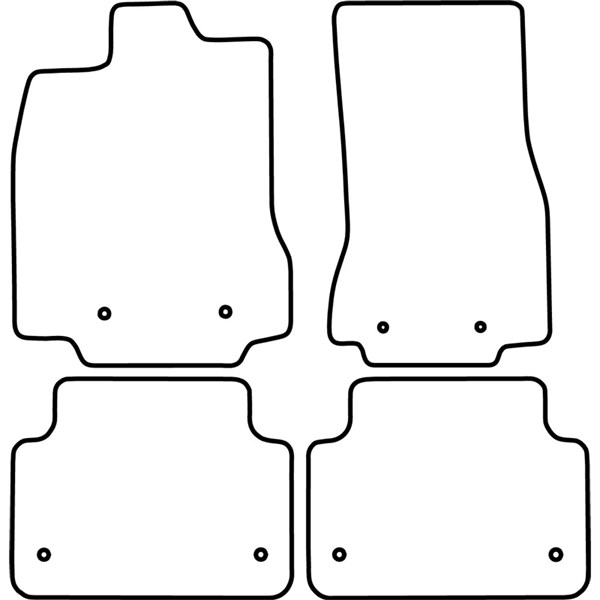 Textilmatta, kupé, Fram och bak Autostyle TM JA507V AutoStyle