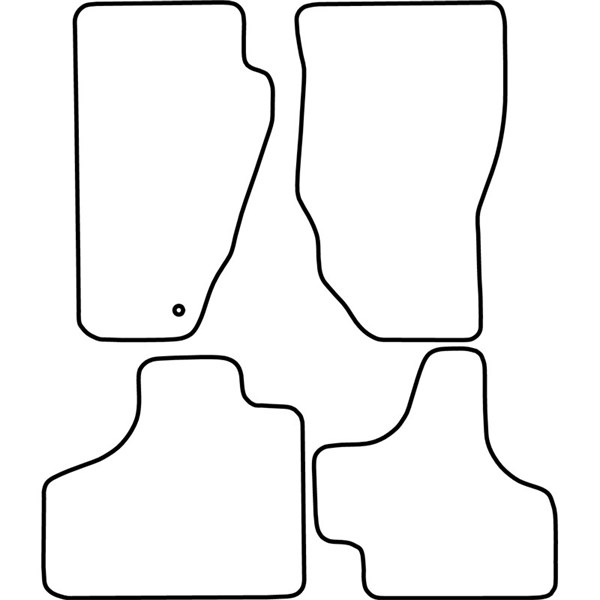 Textilmatta, kupé, Fram och bak Autostyle TM JE505V AutoStyle