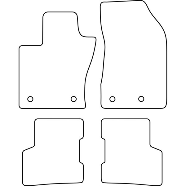 Textilmatta, kupé, Fram och bak Autostyle TM JE506V AutoStyle Textilmatta, kupé, Fram och bak Autostyle TM JE506V AutoStyle
