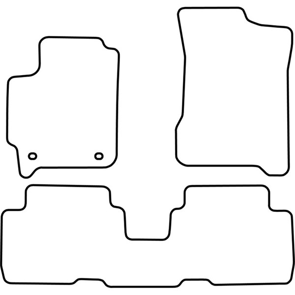Textilmatta, kupé, Fram och bak Autostyle TM KI510V AutoStyle