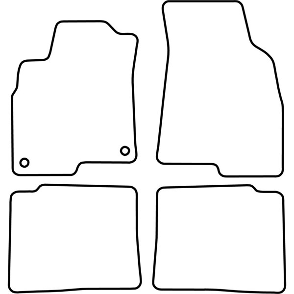 Textilmatta, kupé, Fram och bak Autostyle TM KI512V AutoStyle Textilmatta, kupé, Fram och bak Autostyle TM KI512V AutoStyle