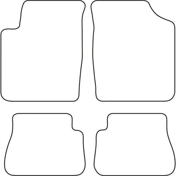 Textilmatta, kupé, Fram och bak Autostyle TM KI513V AutoStyle