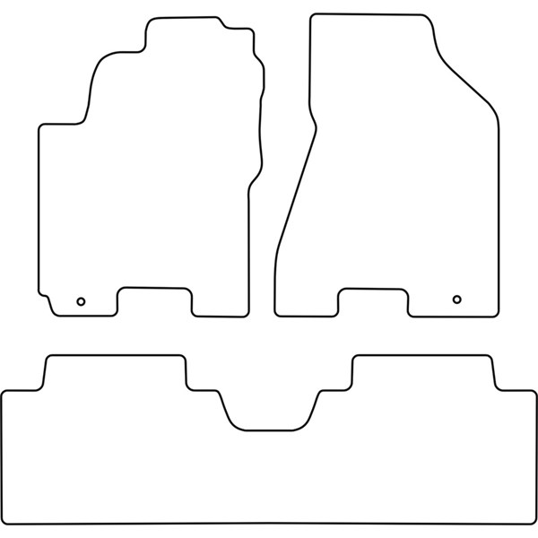 Textilmatta, kupé, Fram och bak Autostyle TM KI515V AutoStyle