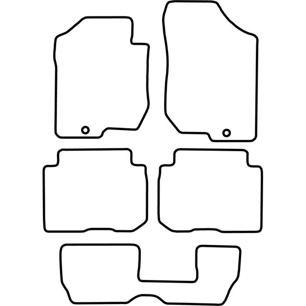 Textilmatta, kupé, Fram och bak Autostyle TM KI521V AutoStyle Textilmatta, kupé, Fram och bak Autostyle TM KI521V AutoStyle