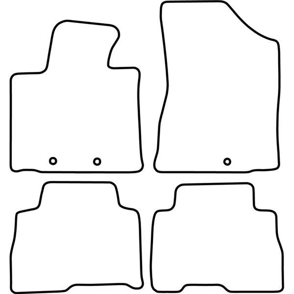 Textilmatta, kupé, Fram och bak Autostyle TM KI531V AutoStyle