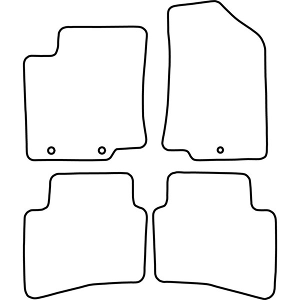 Textilmatta, kupé, Fram och bak Autostyle TM KI535V AutoStyle Textilmatta, kupé, Fram och bak Autostyle TM KI535V AutoStyle