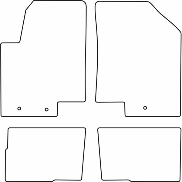 Textilmatta, kupé, Fram och bak Autostyle TM KI536V AutoStyle Textilmatta, kupé, Fram och bak Autostyle TM KI536V AutoStyle