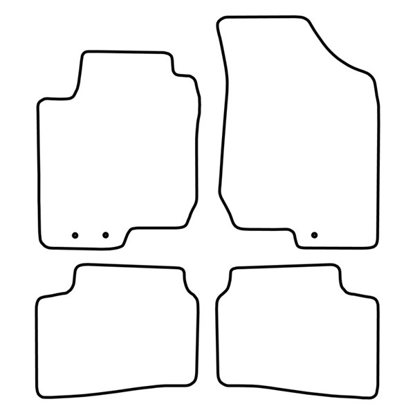 Textilmatta, kupé, Fram och bak Autostyle TM KI545V AutoStyle