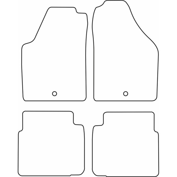 Textilmatta, kupé, Fram och bak Autostyle TM LN509V AutoStyle