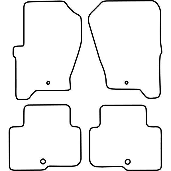 Textilmatta, kupé, Fram och bak Autostyle TM LR501V AutoStyle