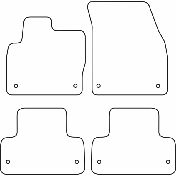 Textilmatta, kupé, Fram och bak Autostyle TM LR503V AutoStyle