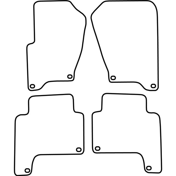 Textilmatta, kupé, Fram och bak Autostyle TM LR505V AutoStyle