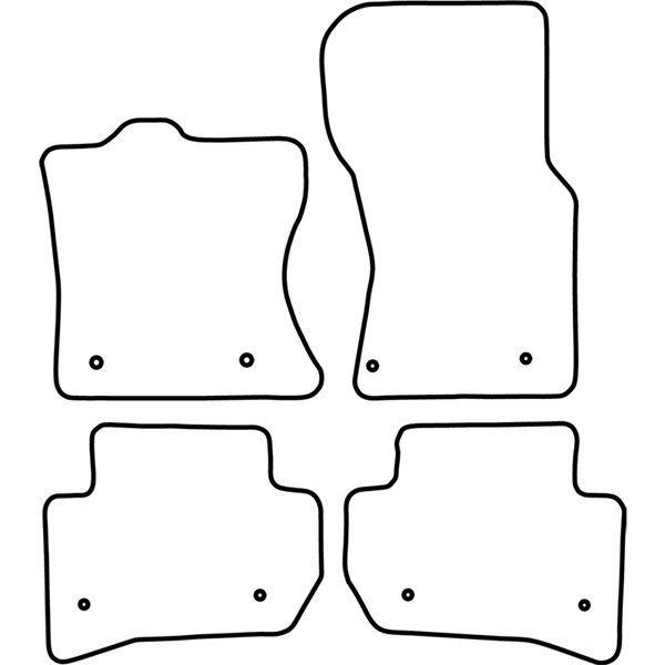 Textilmatta, kupé, Fram och bak Autostyle TM LR507V AutoStyle