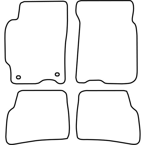 Textilmatta, kupé, Fram och bak Autostyle TM MA509V AutoStyle