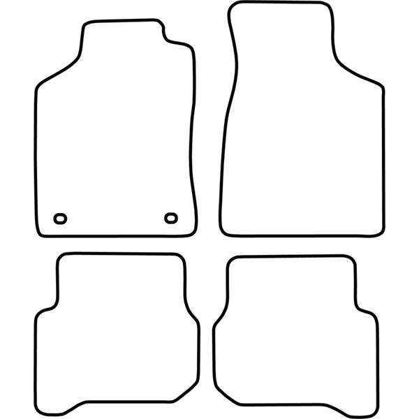 Textilmatta, kupé, Fram och bak Autostyle TM MA528V AutoStyle