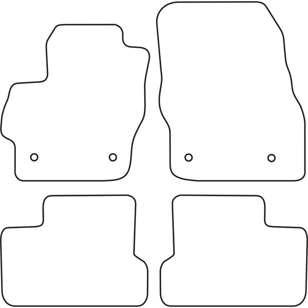 Textilmatta, kupé, Fram och bak Autostyle TM MA532V AutoStyle