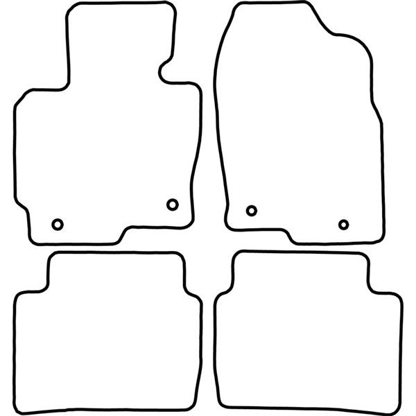 Textilmatta, kupé, Fram och bak Autostyle TM MA533V AutoStyle