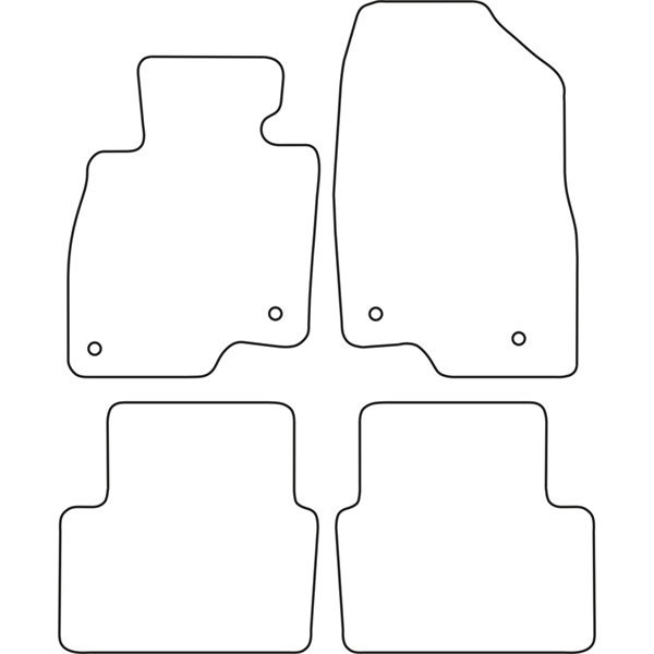 Textilmatta, kupé, Fram och bak Autostyle TM MA536V AutoStyle