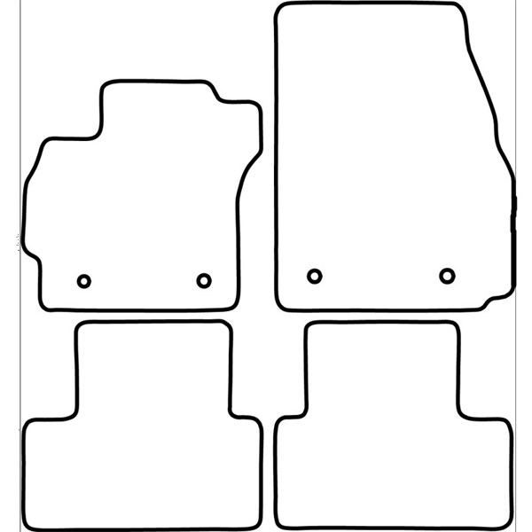 Textilmatta, kupé, Fram och bak Autostyle TM MA537V AutoStyle