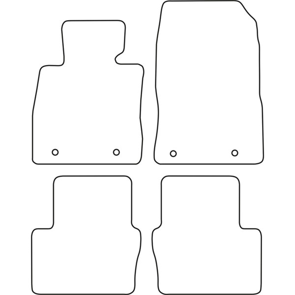 Textilmatta, kupé, Fram och bak Autostyle TM MA542V AutoStyle