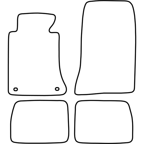 Textilmatta, kupé, Fram och bak Autostyle TM ME500V AutoStyle