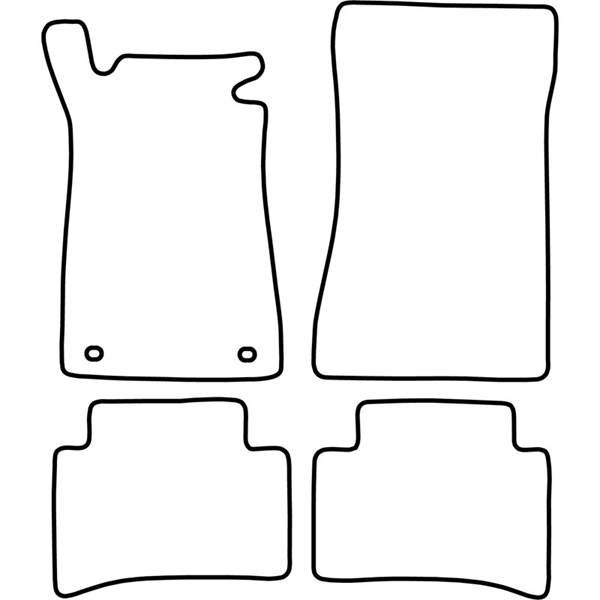 Textilmatta, kupé, Fram och bak Autostyle TM ME503V AutoStyle