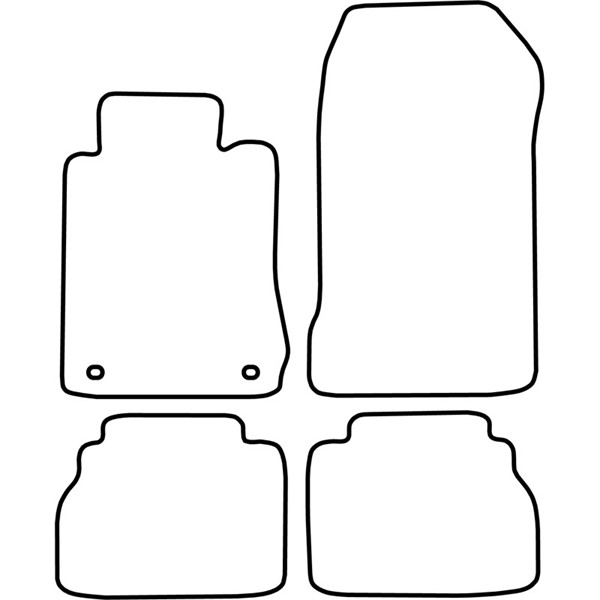 Textilmatta, kupé, Fram och bak Autostyle TM ME511V AutoStyle