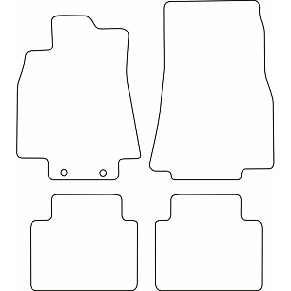 Textilmatta, kupé, Fram och bak Autostyle TM ME521V AutoStyle