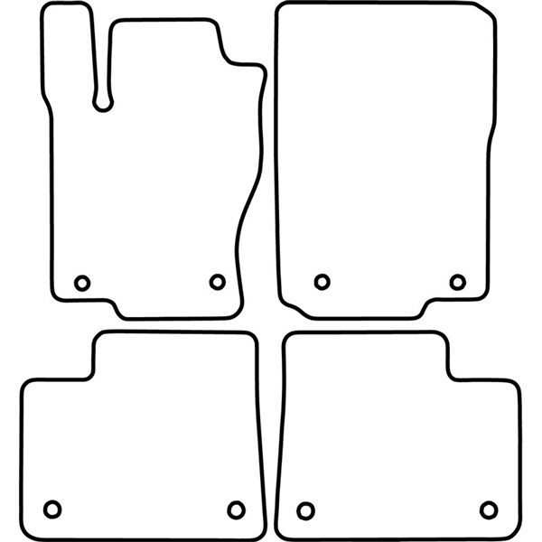 Textilmatta, kupé, Fram och bak Autostyle TM ME527V AutoStyle