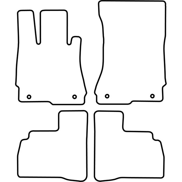 Textilmatta, kupé, Fram och bak Autostyle TM ME528V AutoStyle