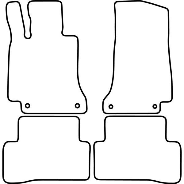 Textilmatta, kupé, Fram och bak Autostyle TM ME536V AutoStyle