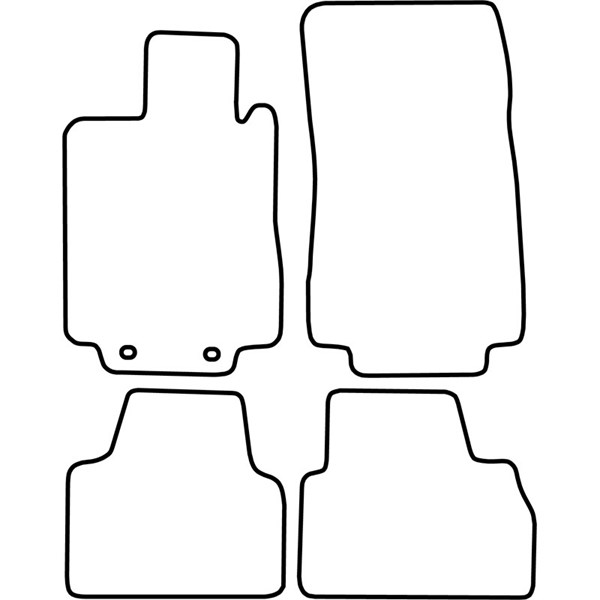 Textilmatta, kupé, Fram och bak Autostyle TM ME541V AutoStyle