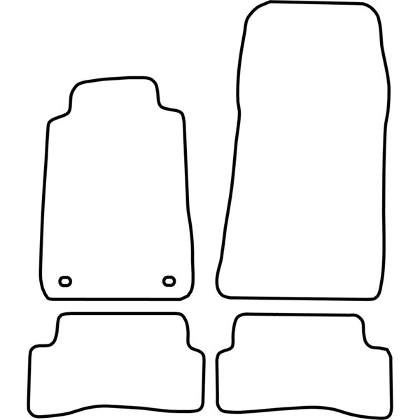 Textilmatta, kupé, Fram och bak Autostyle TM ME542V AutoStyle