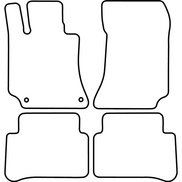 Textilmatta, kupé, Fram och bak Autostyle TM ME543V AutoStyle