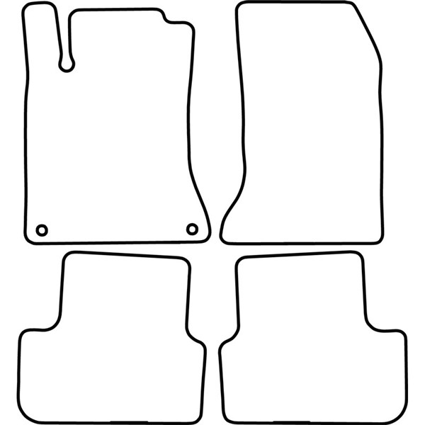 Textilmatta, kupé, Fram och bak Autostyle TM ME551V AutoStyle
