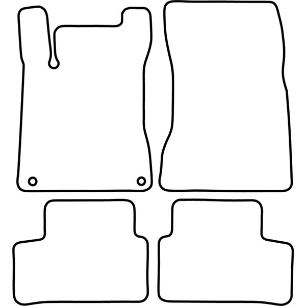 Textilmatta, kupé, Fram och bak Autostyle TM ME562V AutoStyle