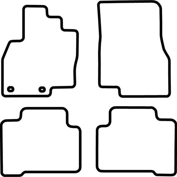 Textilmatta, kupé, Fram och bak Autostyle TM MT517V AutoStyle Textilmatta, kupé, Fram och bak Autostyle TM MT517V AutoStyle
